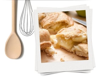 Mini appeltaartjes met pollepel en garde